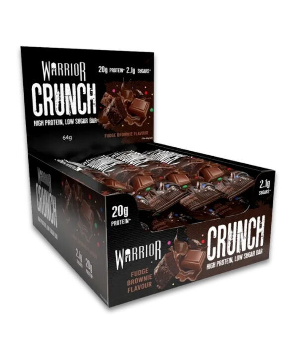 Warrior Crunch Protein Bar Fudge Brownie 12x64g