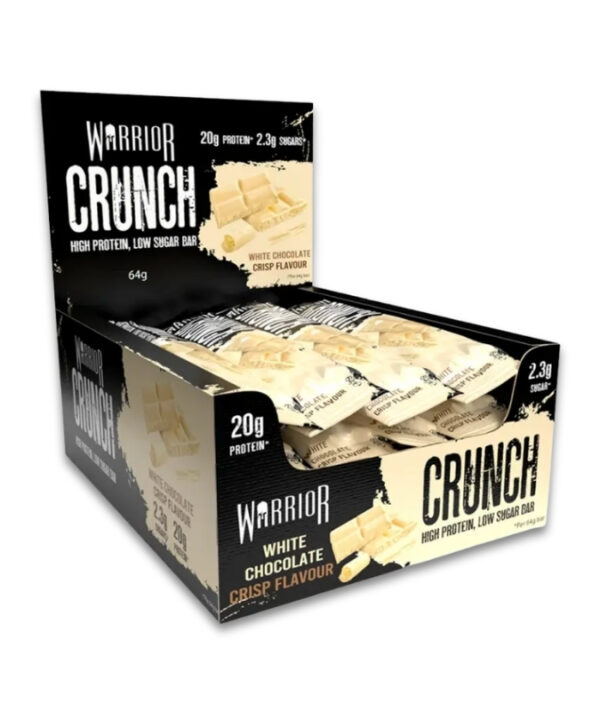 Warrior Crunch Protein Bar White Chocolate Crisp 12x64g