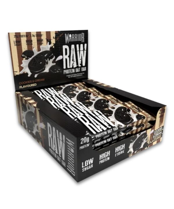 Warrior Raw Protein Bar Cookies & Cream 12x75g