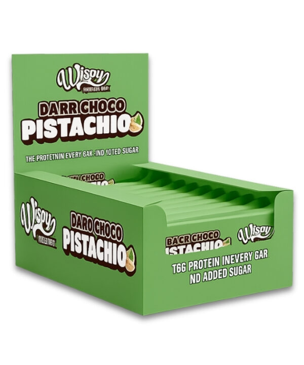 Wispy Nutrition Protein Bar Dark Choco Pistachio 10x55g