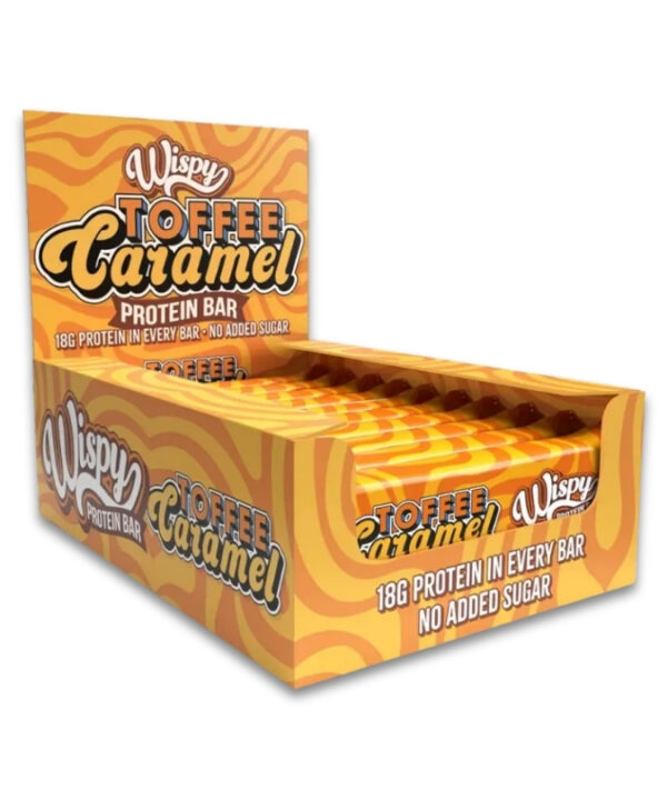 Wispy Nutrition Protein Bar Toffee Caramel 10x55g