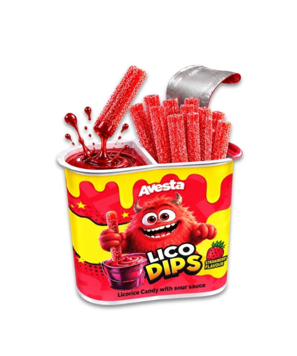 Avesta Lico Dips Strawberry Display 12x40g