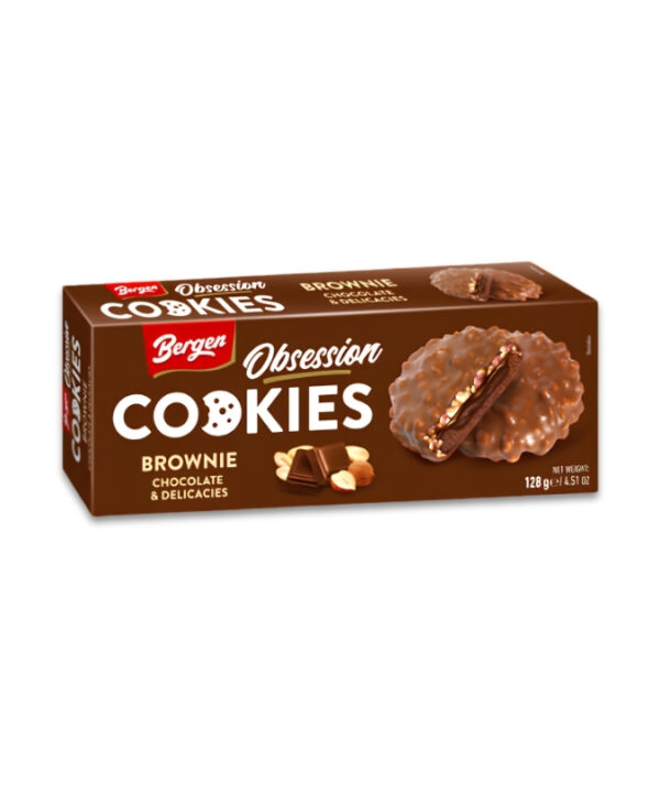 Bergen Obsession Brownie Cookies 18x128g