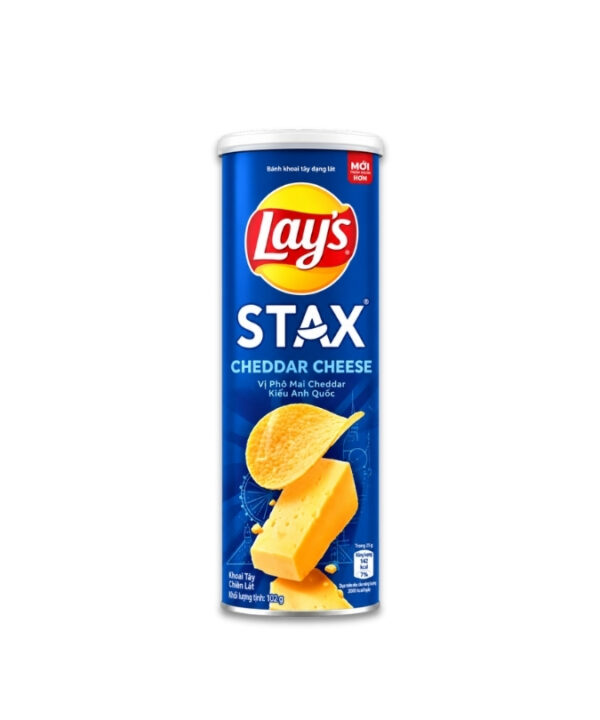 Lays Stax Cheddar Cheese 16x90g