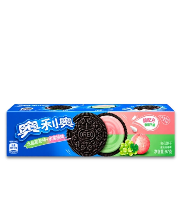 Oreo Double Fruit Crystal Grape & Peach Asia 24x97g