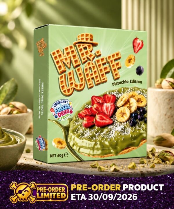Mr.Waff Crunchy Freeze Dried Fruit  Pistachio Edition 14x60g