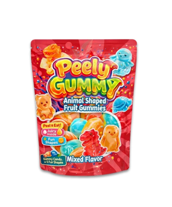 Peely Gummy Animal Shaped Fruit Mixed 36x60g