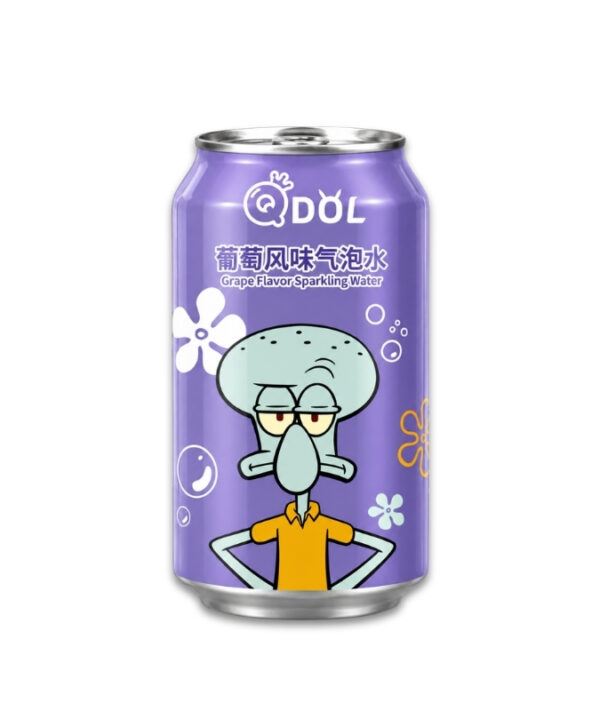 QDOL SpongeBob Sparkling Water Grape 24x330ml