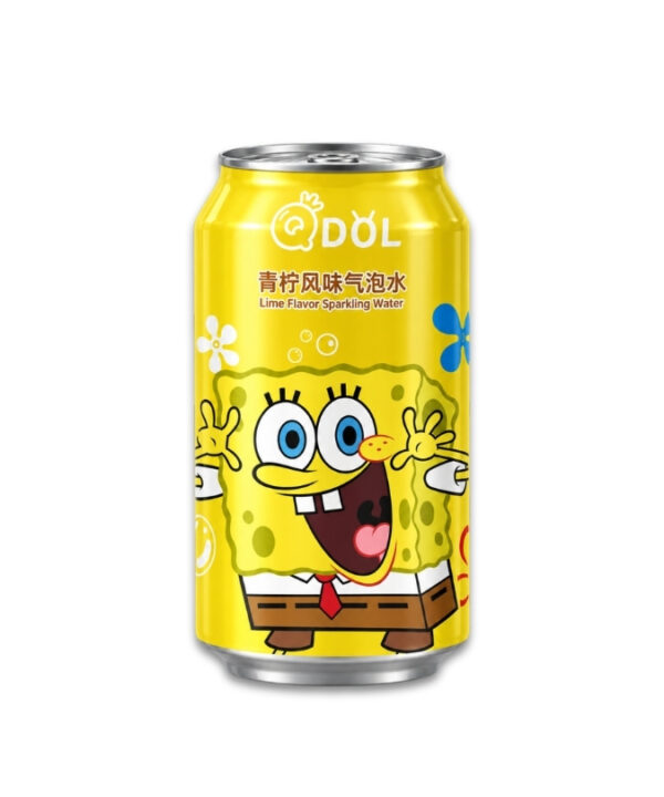 QDOL SpongeBob Sparkling Water Lime 24x330ml
