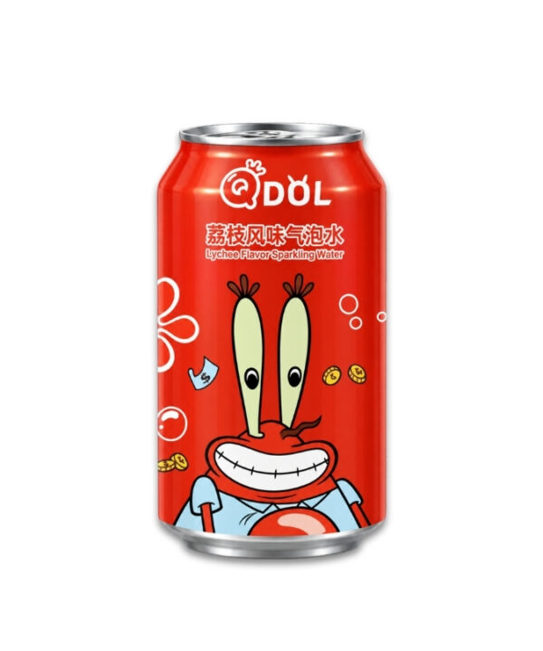 QDOL SpongeBob Sparkling Water Lychee 24x330ml