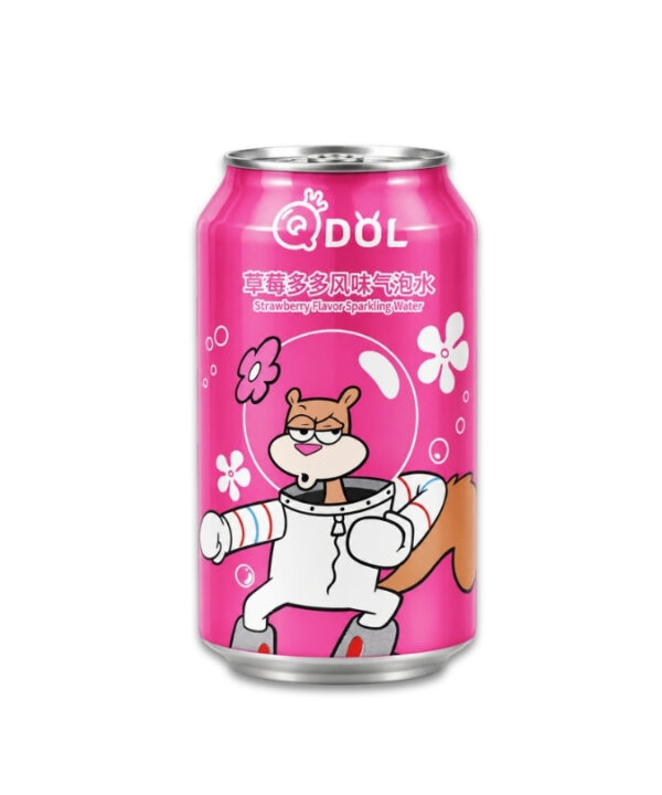 QDOL SpongeBob Sparkling Water Strawberry 24x330ml