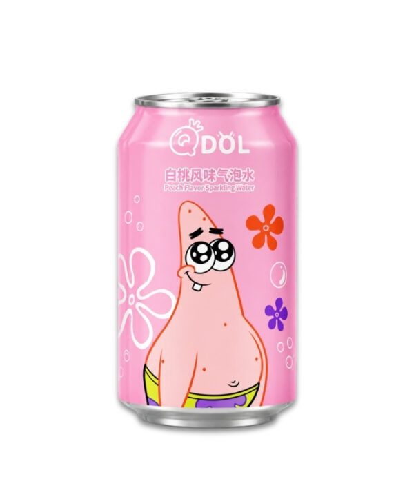 QDOL SpongeBob Sparkling Water White Peach 24x330ml