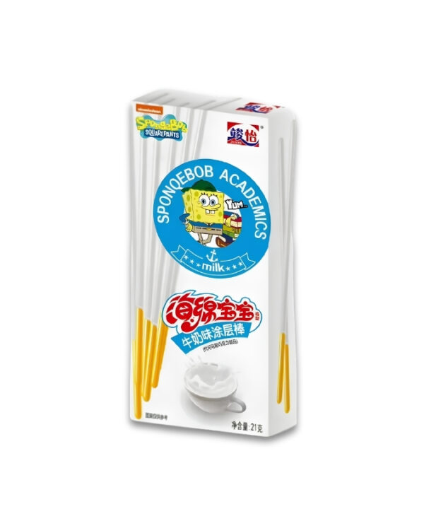 SpongeBob Coated Sticks Milk 36x21g