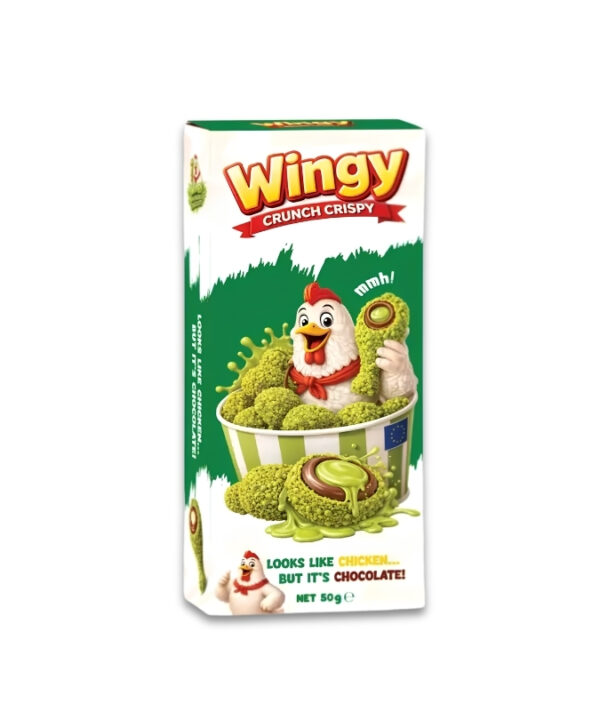 Wingy Crunch Crispy Pistachio Display 12x50g