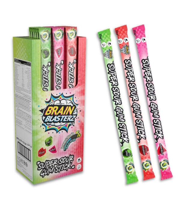 Brain Blasterz Sour Gum Cord 30x22g