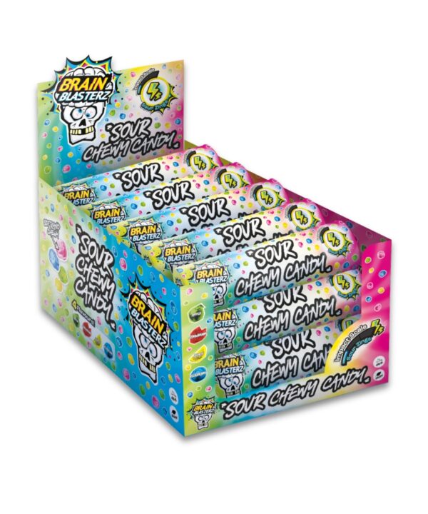 Brain Blasterz Sour Chewy Candy Tube 15x60g