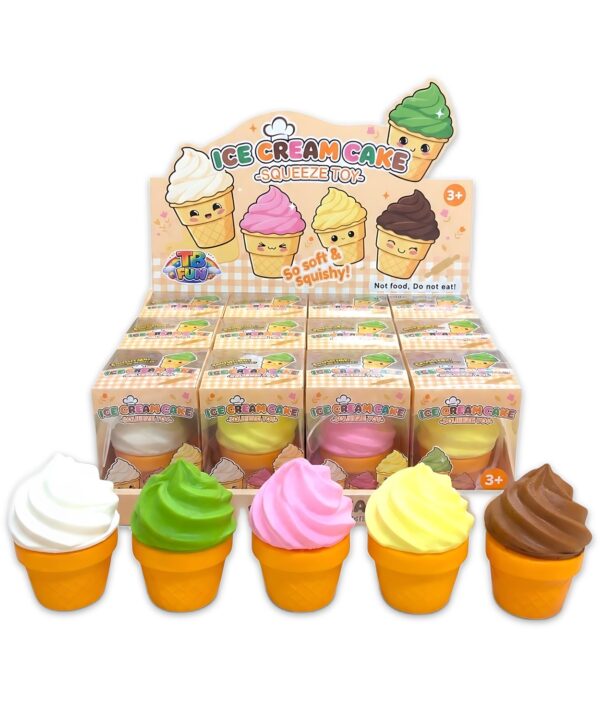 Viral Ice Cream Cake Slow Rise Squishy 1x12